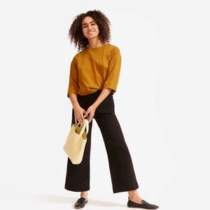 Everlane Wide Leg Crop in Black